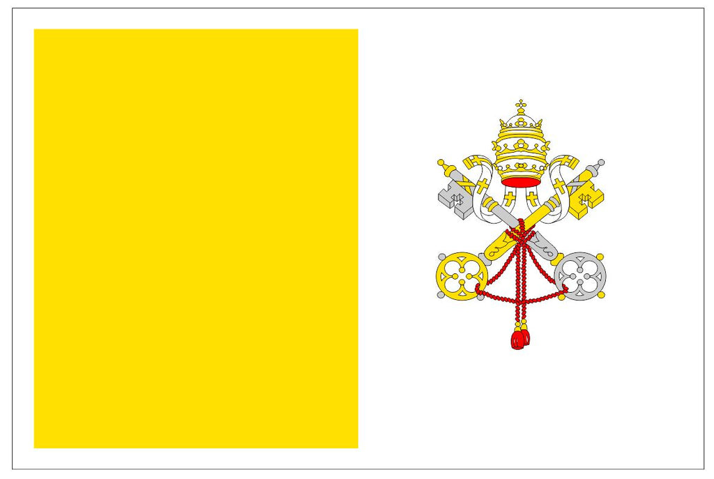 Vatican City Flag Sticker F708