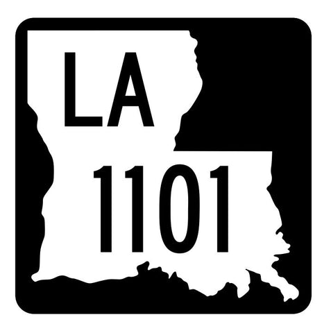 Louisiana State Highway 1101 Sticker Decal R6349 Highway Route Sign