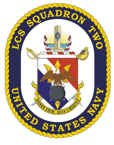 LCS Squadron Two Sticker Military Armed Forces Navy Decal M268 - Winter Park Products