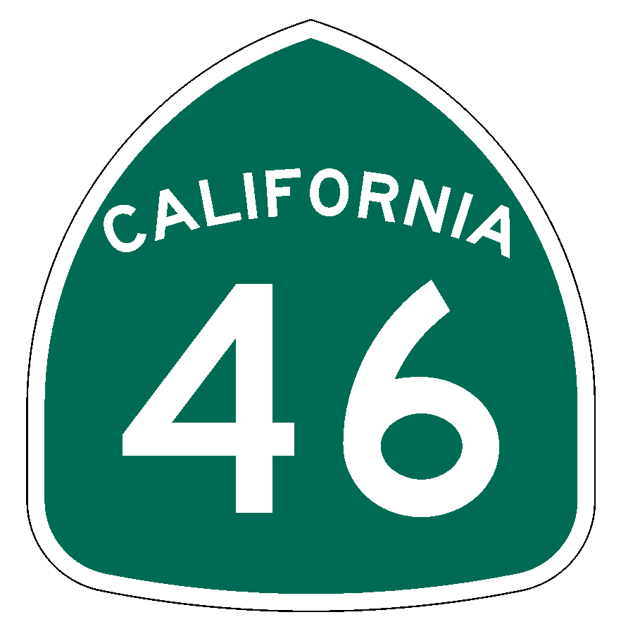 California State Route 46 Sticker Decal R1005 Highway Sign Road Sign - Winter Park Products