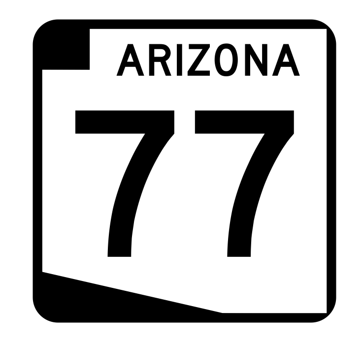 Arizona State Route 77 Sticker R2715 Highway Sign Road Sign