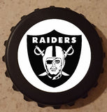 Oakland Raiders Bottle Opener Refrigerator Magnet 3" Bottle Cap Novelty Gift B8