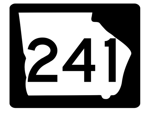 Georgia State Route 241 Sticker R3907 Highway Sign
