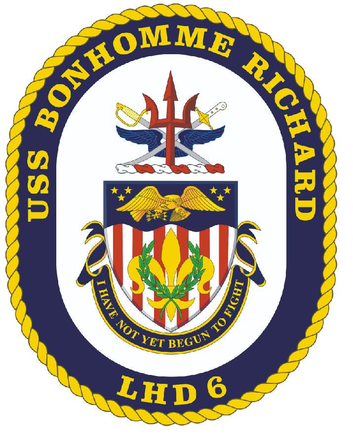 USS Bonhomme Richard Sticker Military Armed Forces Navy Decal M211 - Winter Park Products
