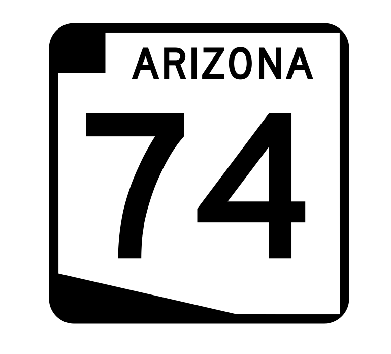 Arizona State Route 74 Sticker R2713 Highway Sign Road Sign