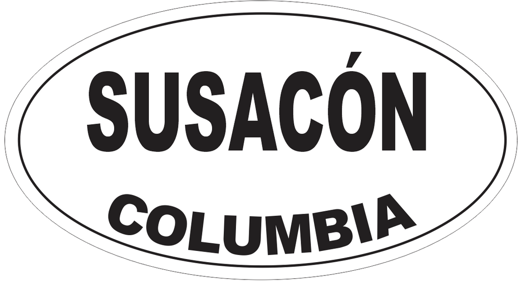 Susacon Columbia Oval Bumper Sticker or Helmet Sticker D4354