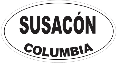 Susacon Columbia Oval Bumper Sticker or Helmet Sticker D4354