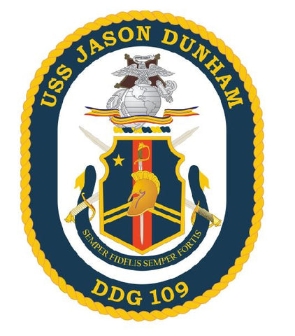 USS Jason Dunham Sticker Military Armed Forces Decal M155 - Winter Park Products