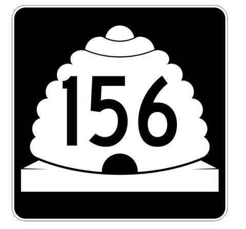 Utah State Highway 156 Sticker Decal R5478 Highway Route Sign