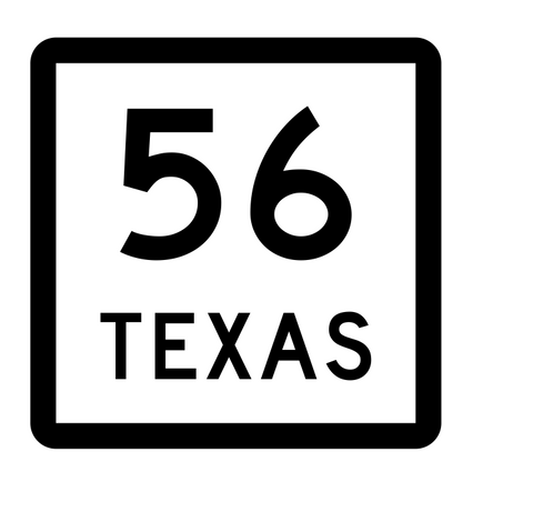 Texas State Highway 56 Sticker Decal R2357 Highway Sign - Winter Park Products