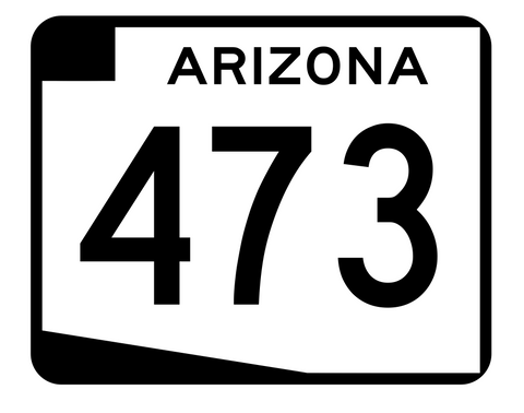 Arizona State Route 473 Sticker R2768 Highway Sign Road Sign