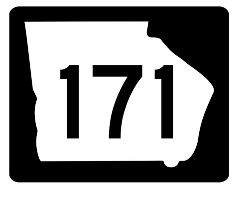 Georgia State Route 171 Sticker R3837 Highway Sign