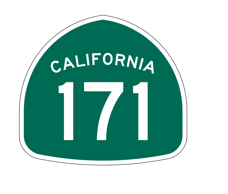 California State Route 171 Sticker Decal R1241 Highway Sign - Winter Park Products