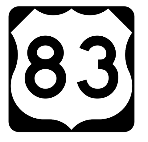 US Route 83 Sticker R1943 Highway Sign Road Sign - Winter Park Products