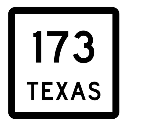 Texas State Highway 173 Sticker Decal R2471 Highway Sign - Winter Park Products