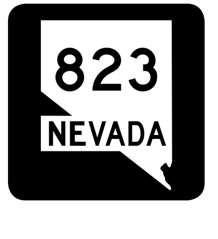 Nevada State Route 823 Sticker R3152 Highway Sign Road Sign