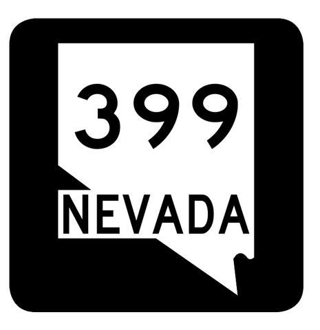 Nevada State Route 399 Sticker R3055 Highway Sign Road Sign