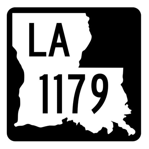 Louisiana State Highway 1179 Sticker Decal R6406 Highway Route Sign