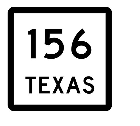 Texas State Highway 156 Sticker Decal R2455 Highway Sign - Winter Park Products