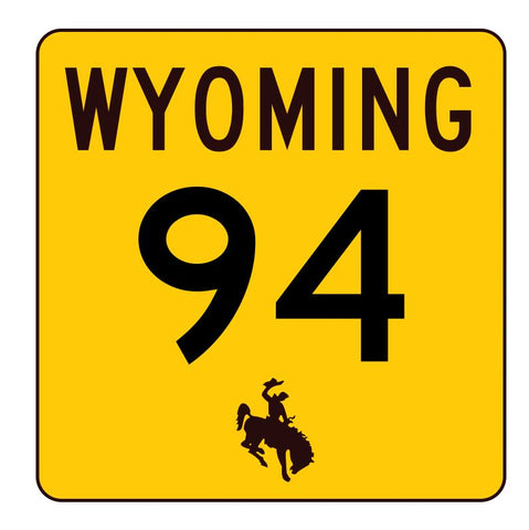 Wyoming Highway 94 Sticker R3414 Highway Sign