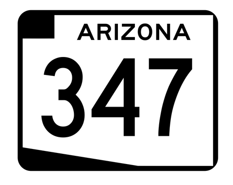 Arizona State Route 347 Sticker R2761 Highway Sign Road Sign