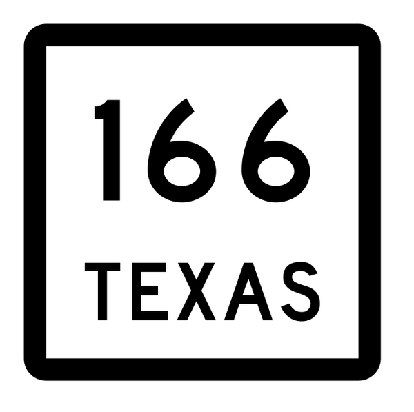 Texas State Highway 166 Sticker Decal R2464 Highway Sign – Winter Park ...
