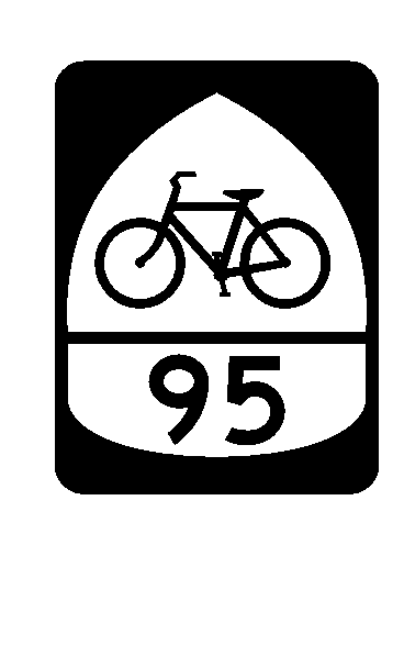 US Bicycle Route 95 Sticker R3183 Highway Sign