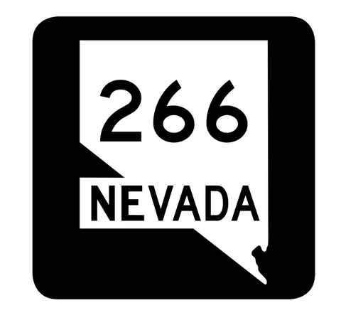 Nevada State Route 266 Sticker R3018 Highway Sign Road Sign