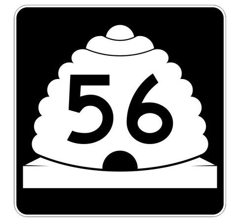 Utah State Highway 56 Sticker Decal R5394 Highway Route Sign