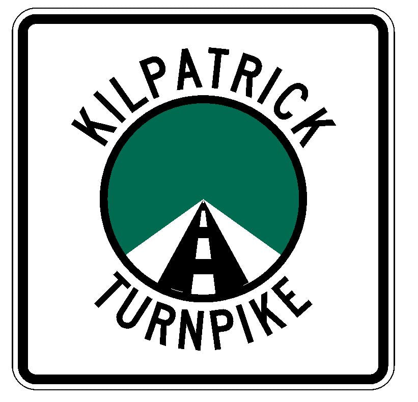 Kilpatrick Turnpike Sticker R3685 Highway Sign Road Sign