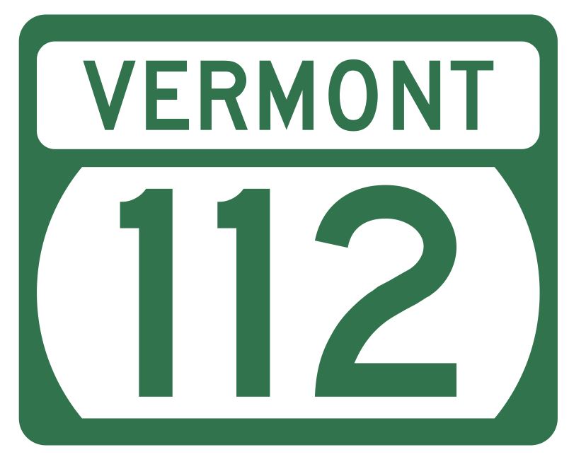 Vermont State Highway 112 Sticker Decal R5318 Highway Route Sign