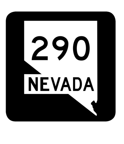 Nevada State Route 290 Sticker R3022 Highway Sign Road Sign