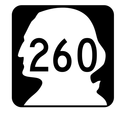 Washington State Route 260 Sticker R2877 Highway Sign Road Sign