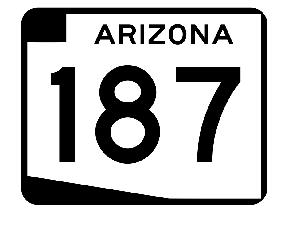 Arizona State Route 187 Sticker R2743 Highway Sign Road Sign