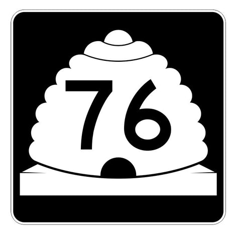 Utah State Highway 76 Sticker Decal R5410 Highway Route Sign