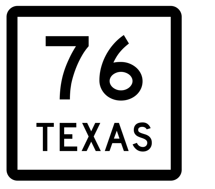 Texas State Highway 76 Sticker Decal R2377 Highway Sign - Winter Park Products