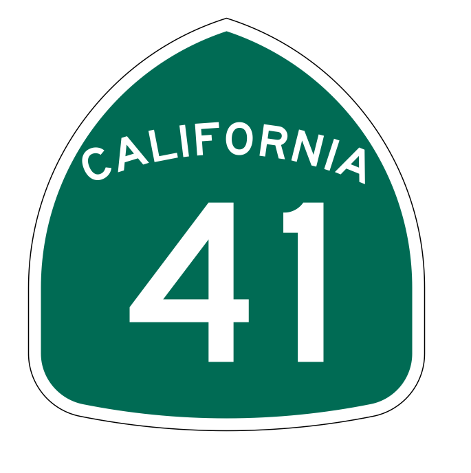 California State Route 41 Sticker Decal R1143 Highway Sign - Winter Park Products