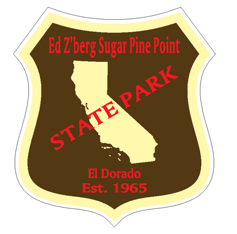 Ed Z'berg Sugar Pine Point State Park Sticker R6654 California