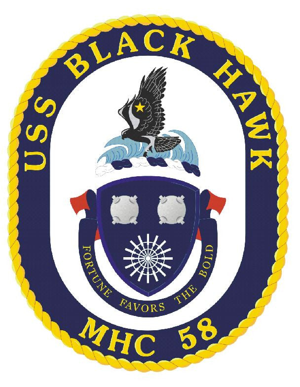USS Black Hawk Sticker Military Armed Forces Navy Decal M209 - Winter Park Products