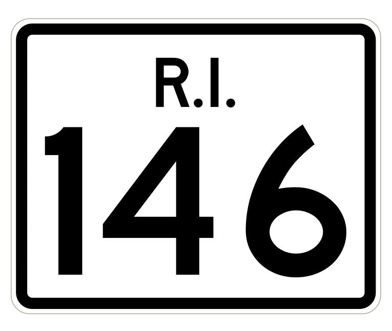 Rhode Island State Road 146 Sticker R4263 Highway Sign Road Sign Decal