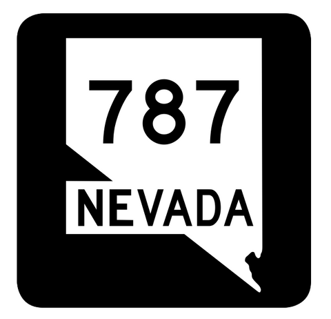 Nevada State Route 787 Sticker R3144 Highway Sign Road Sign