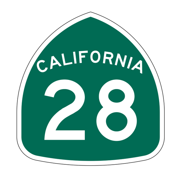 California State Route 28 Sticker Decal R1134 Highway Sign – Winter ...