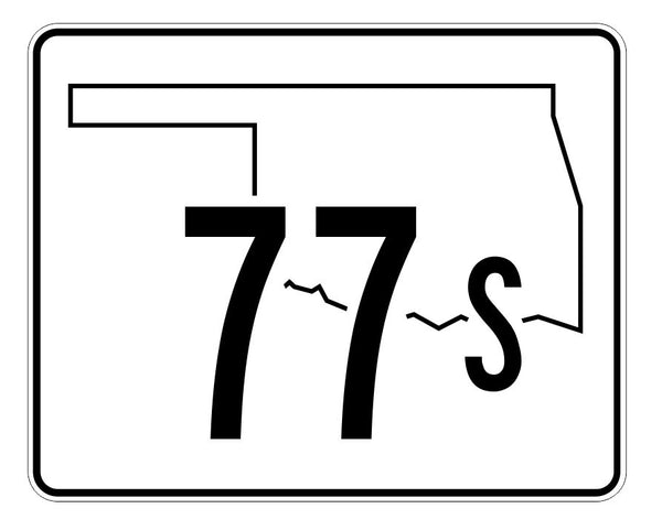Oklahoma State Highway 77S Sticker Decal R5654 Highway Route Sign ...
