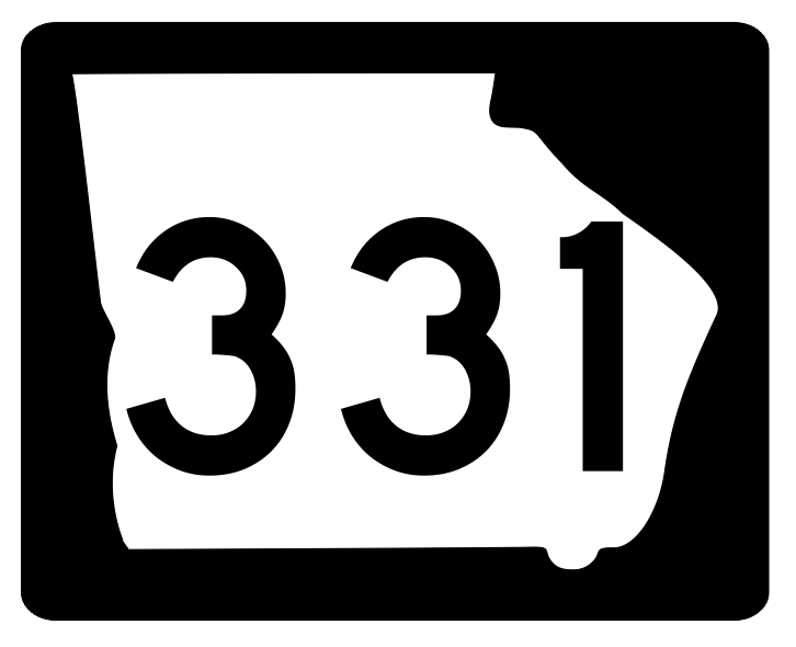 Georgia State Route 331 Sticker R3995 Highway Sign Road Sign Decal