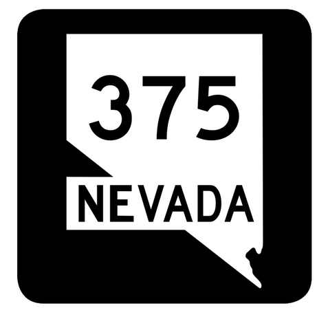 Nevada State Route 375 Sticker R3047 Highway Sign Road Sign