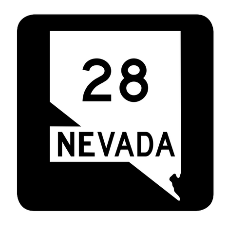 Nevada State Route 28 Sticker R2974 Highway Sign Road Sign
