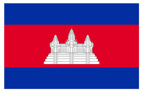 Cambodia Flag Sticker F709