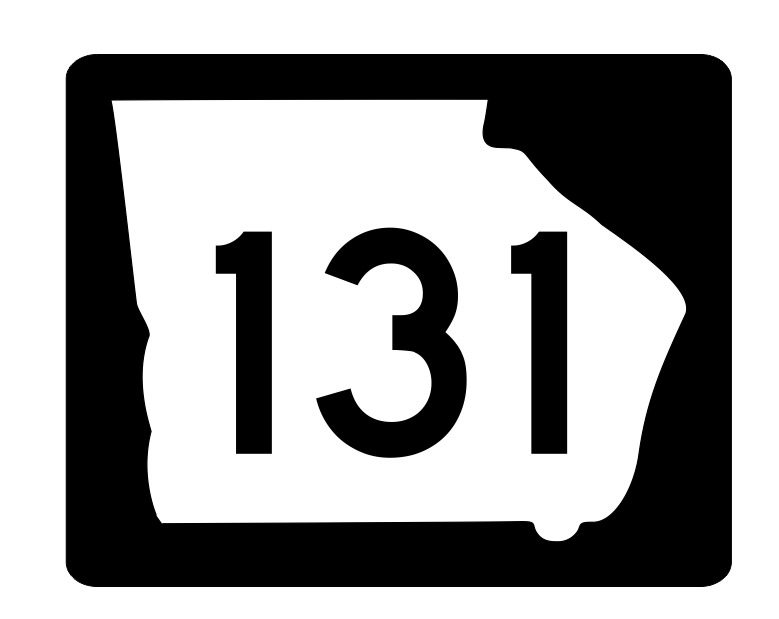 Georgia State Route 131 Sticker R3673 Highway Sign