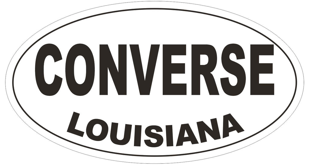 Converse Louisiana Oval Bumper Sticker or Helmet Sticker D3805