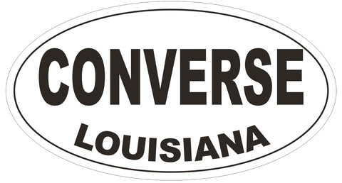 Converse Louisiana Oval Bumper Sticker or Helmet Sticker D3805